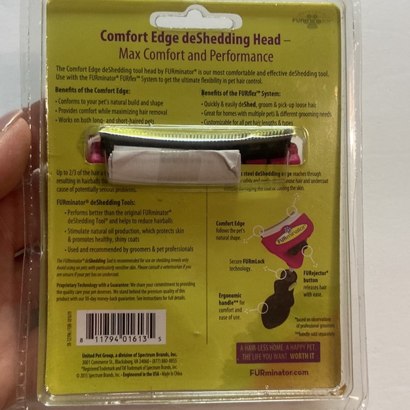 2 new in package, FURminator brush, heads, size, small and large - Picture 5 of 5
